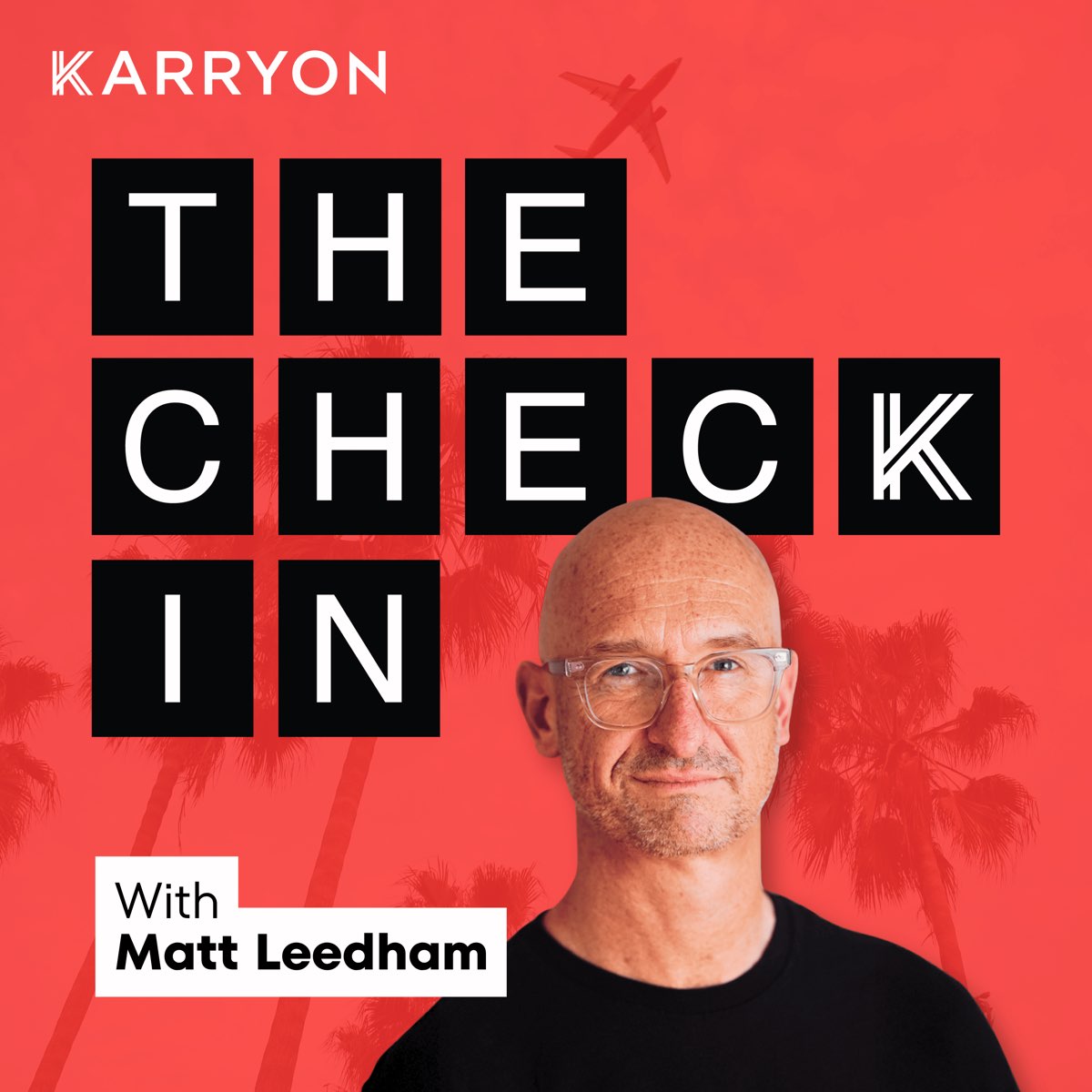 The Karryon Check In — podcast cover art with host Matt Leedham